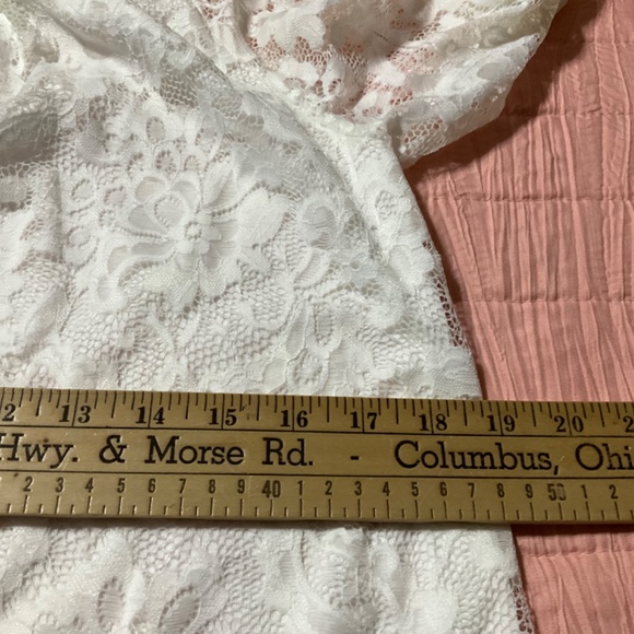 NWT Twink Lady Lace white Dress with lining, Size Large (small large) - Picture 9 of 10